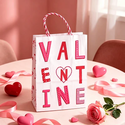 Cute Valentine's Day Paper Gift Bags – Fun & Playful Designs For Party Favors price